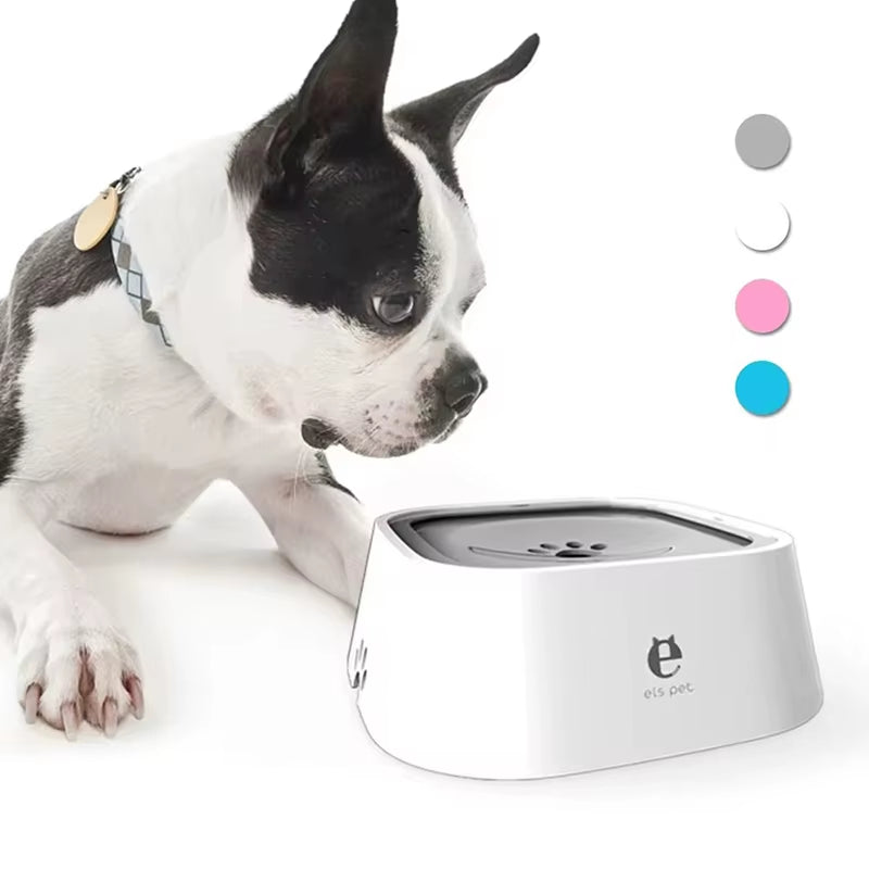 Pet Water Bowl anti Spill Automatic Dog Bowl Vehicle Carried Floating Bowl Slow Wate
