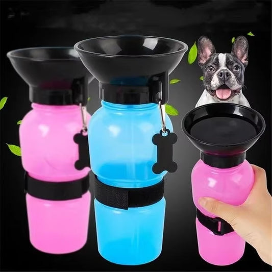 500Ml Outdoor Portable Pet Dog Water Bottle Extrusion Large Dog Travel Water Cup Drinking Water Feeder Bowl for Dog Cat
